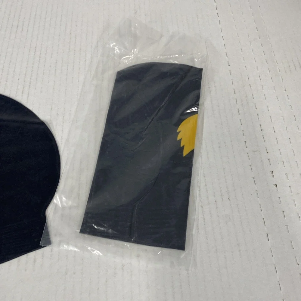 QTY (2) Iowa Hawkeyes‎ NIKE swim cap LATEX Black & Yellow BRAND NEW light